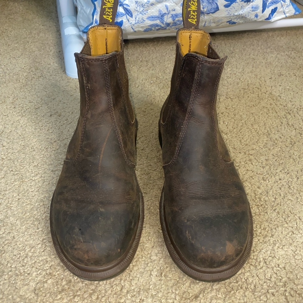 Dr. Martens The Original Brown Pull-On Boots - Picture 3 of 7